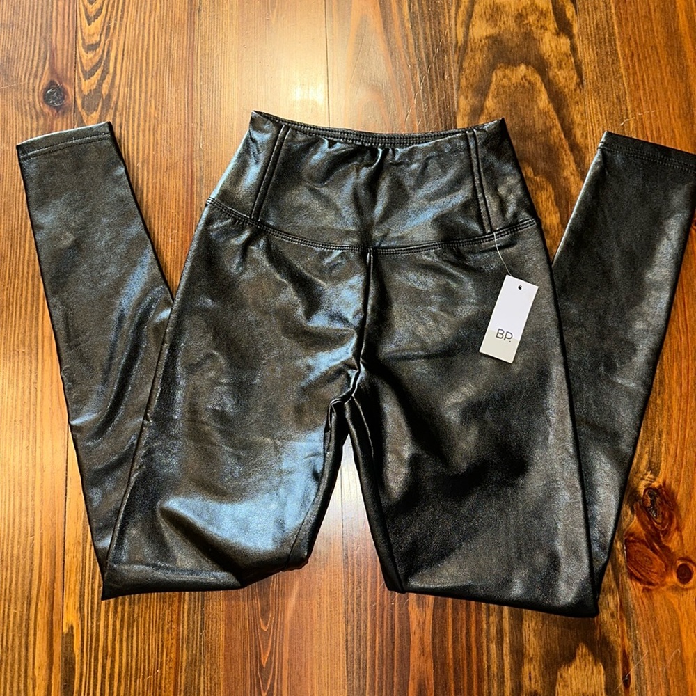 NWT BP Boutique Hi Rise Faux Leather Pants